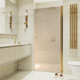 Душевая дверь MaybahGlass MGD-804-3 80см золото