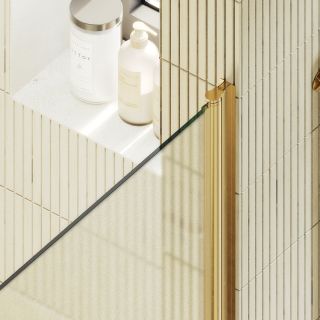 Душевая дверь MaybahGlass MGD-808-3 80см золото