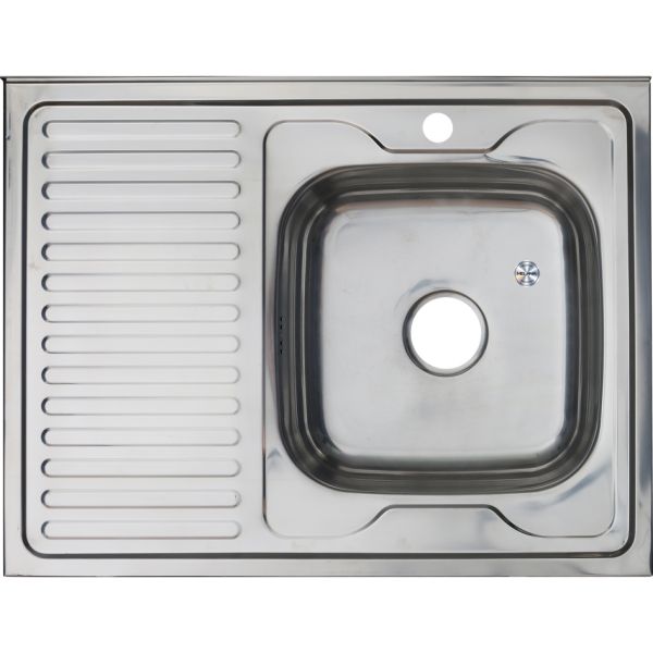 Мойка 8060 R Melana 0,6/160 правая хром с сифоном (016/2 R *10)