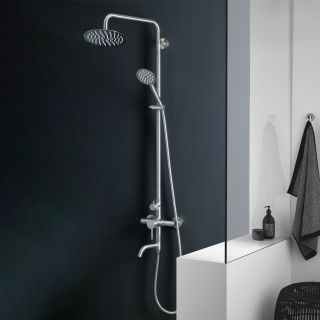 Душевая стойка Melana Tondo MELANA-610107 сатин