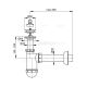 Сифон для раковины AlcaPlast ?40 с нержавеющей решеткой ?63 без штуцера A41