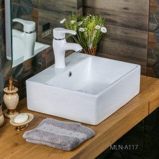 Накладная раковина Melana A117-803 45см белый