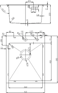 Мойка кухонная DQ  DKS415006 графит