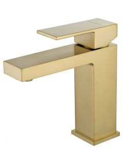 Смеситель для раковины Wonzon & Woghand Cube WW-88139016-BG брашированное золото