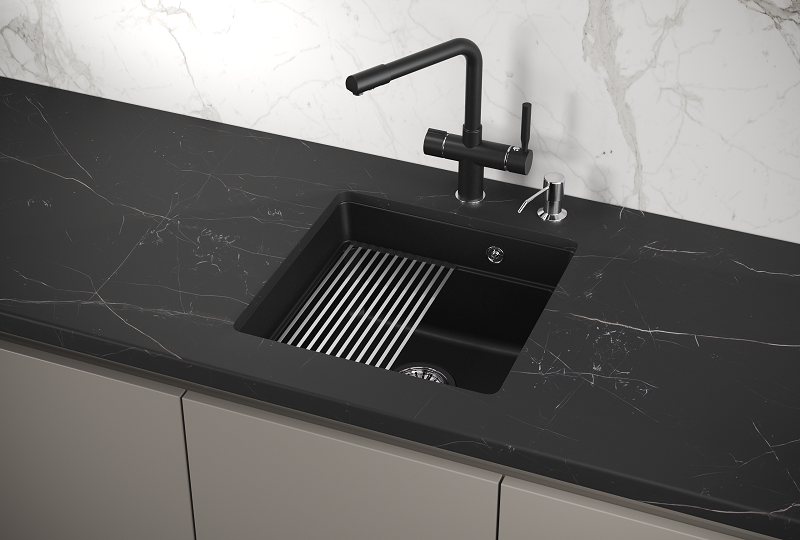 Мойка кухонная Granula Kitchen Space 4501U, ШВАРЦ