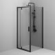 Душевой уголок Am.Pm Gem W90G-404-9090-BT 90x90 см без поддона чёрный матовый