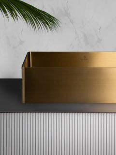 Раковина AltroBagno Accordo 001009 OrSp из нержавеющей стали золото матовое 