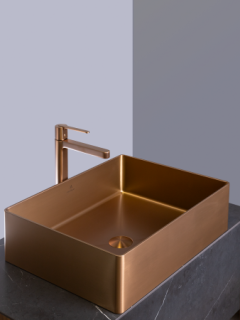 Раковина AltroBagno Accordo 001011 RaSp из нержавеющей стали медь матовая 