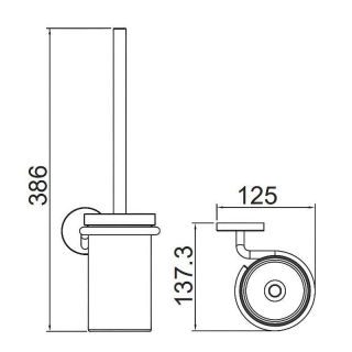 Ёршик для унитаза Gappo G30710 хром