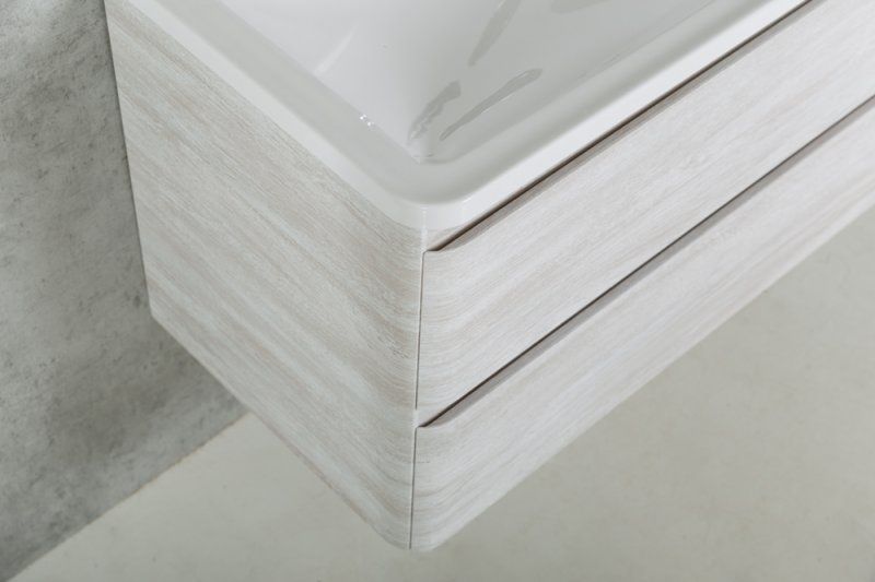 Тумба под раковину BelBagno подвесная 100x50см Rovere Vintage Bianco ACQUA-1000-2C-SO-RVB