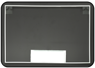 Зеркало с подсветкой Continent Torry ЗЛП1529 с бесконтактным сенсором 120x70см чёрный