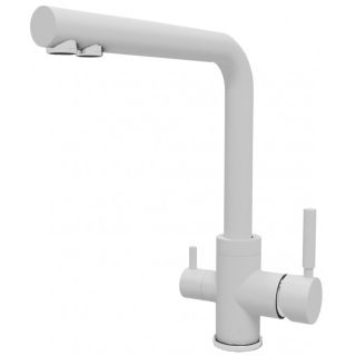 Смеситель для кухни Dr. Gans Акцент с подключением к фильтру белый