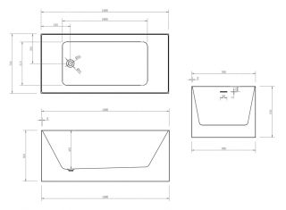 Акриловая ванна ABBER AB9279MB 150x150x56