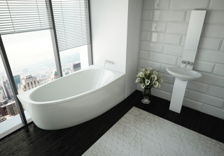 Акриловая ванна АКВАТЕК EFVADP160 Дива 160x90 см правая