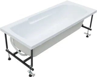 Акриловая ванна Aquanet Extra 347147 160x70 см с каркасом и фронтальной панелью