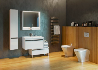 Шкаф Акватон Капри правосторонний белый 1A230503KP01R