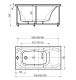 Акриловая ванна Aquatek Альфа ALF170-0000047 170х70 см без фронтального экрана сборно-разборный сварной каркас