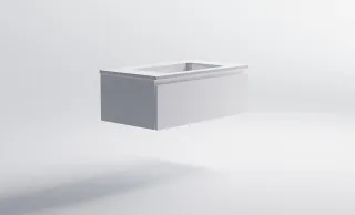 Тумба с раковиной Astra-Form Альфа 03060006+04010008 90 см белый матовый