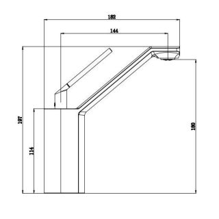 Смеситель для раковины Kohr DU RUO 1LN780102CP хром