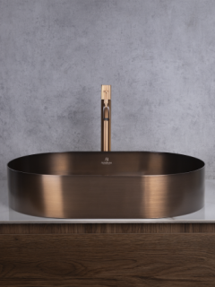 Раковина AltroBagno Eterno 001028 BrAn из нержавеющей стали бронза состаренная