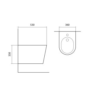 Биде подвесное Aquatek Вега AQ1057-MW Белое
