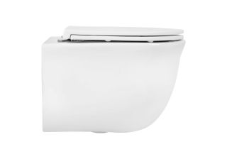 Унитаз подвесной Aquatek Классик AQ1112T-00 безободковый смыв торнадо белый