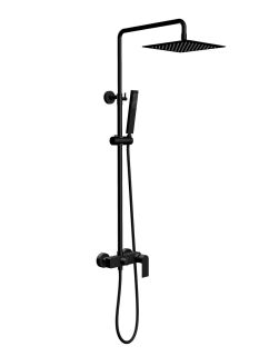 Душевая стойка Aquatek Лира AQ2465MB чёрный матовый