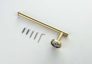 Полотенцедержатель Aquatek Оберон AQ4219BG шлифованное золото