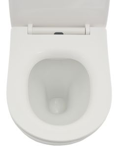 Подвесной унитаз AQUAme AQM2001 с крышкой-сиденьем белый глянцевый