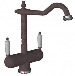 Смеситель для кухни Florentina Ария с подключением под фильтр коричневый