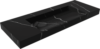 Раковина Armadi Art Flat Nero Marquina 120