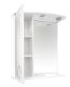 Зеркальный шкаф с подсветкой Misty Астра 60см левый белый