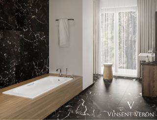 Ванна чугунная Vinsent Veron Aura VAU1507542 150x75см без отверстий для ручек