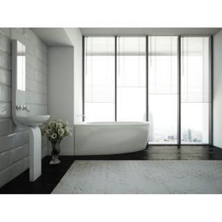 Акриловая ванна AZARIO KAPRIS AV.0002150 асимметричная 150*90