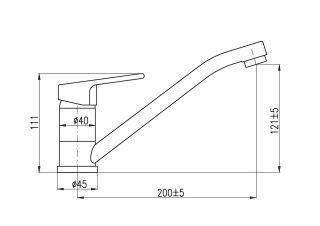Смеситель для кухни Rav Slezak Colorado CO105.5 хром
