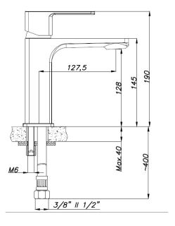Смеситель для раковины AZARIO CADEO AZ-15944501