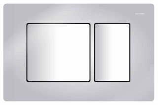 Кнопка смыва Azario KAPRIS AZ-8200-0031 двойная, хром глянец