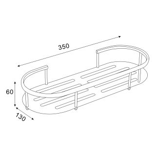 Полка Azario ALTRE AZ-837 одноэтажная