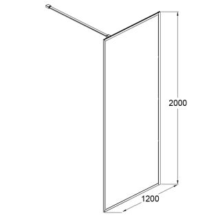 Душевая перегородка AZARIO RICHMOND AZ-NAG 6310 1200