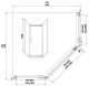 Душевое ограждение AZARIO EDMONTON AZ-NNC3231-2 900 900х900х2000