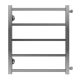 олотенцесушитель водяной AZARIO ANCONA AZ71556 500/600 квадрат, 5 секций, боковое подключение, 3/4, хром