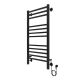 Полотенцесушитель электрический AZARIO ANCONA AZ71850B 500/1000 квадрат, 12 секций, диммер справа, черный