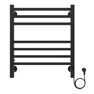 Полотенцесушитель электрический AZARIO ANCONA  AZ71856B 500/600 квадрат, 7 секций, тен справа, черный