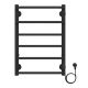 Полотенцесушитель электрический AZARIO MILAN AZ90846B 400/600 6 секций, диммер справа, черный