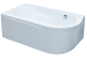Акриловая ванна Royal Bath Azur левая 140x80см белый RB614200L