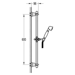 Душевой гарнитур Swedbe Terracotta 2560 тёмная бронза