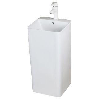 Напольная раковина Melana B125-805 42см белый