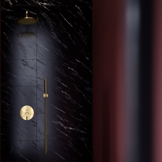 Встраиваемый смеситель для душа Omnires Y матовое золото Y1235GLB