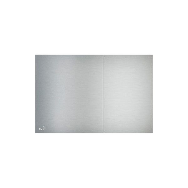 Кнопка управления AlcaPlast с подсветкой хром матовый свет - белый AIR LIGHT-WHITE