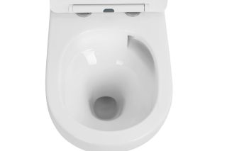Подвесной унитаз Boheme Avva 973-SET-W безободковый смыв торнадо белый